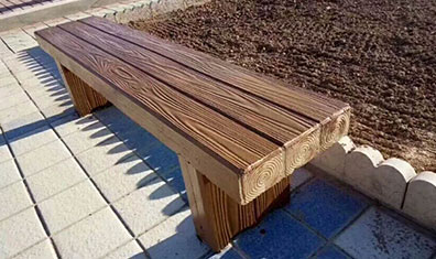 仿木纹长凳